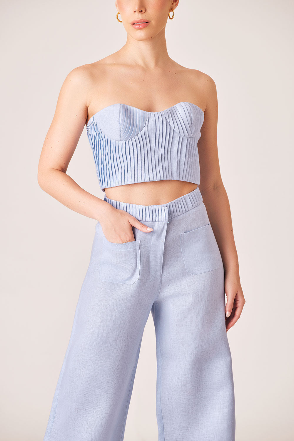 PANTALÓN CELESTE